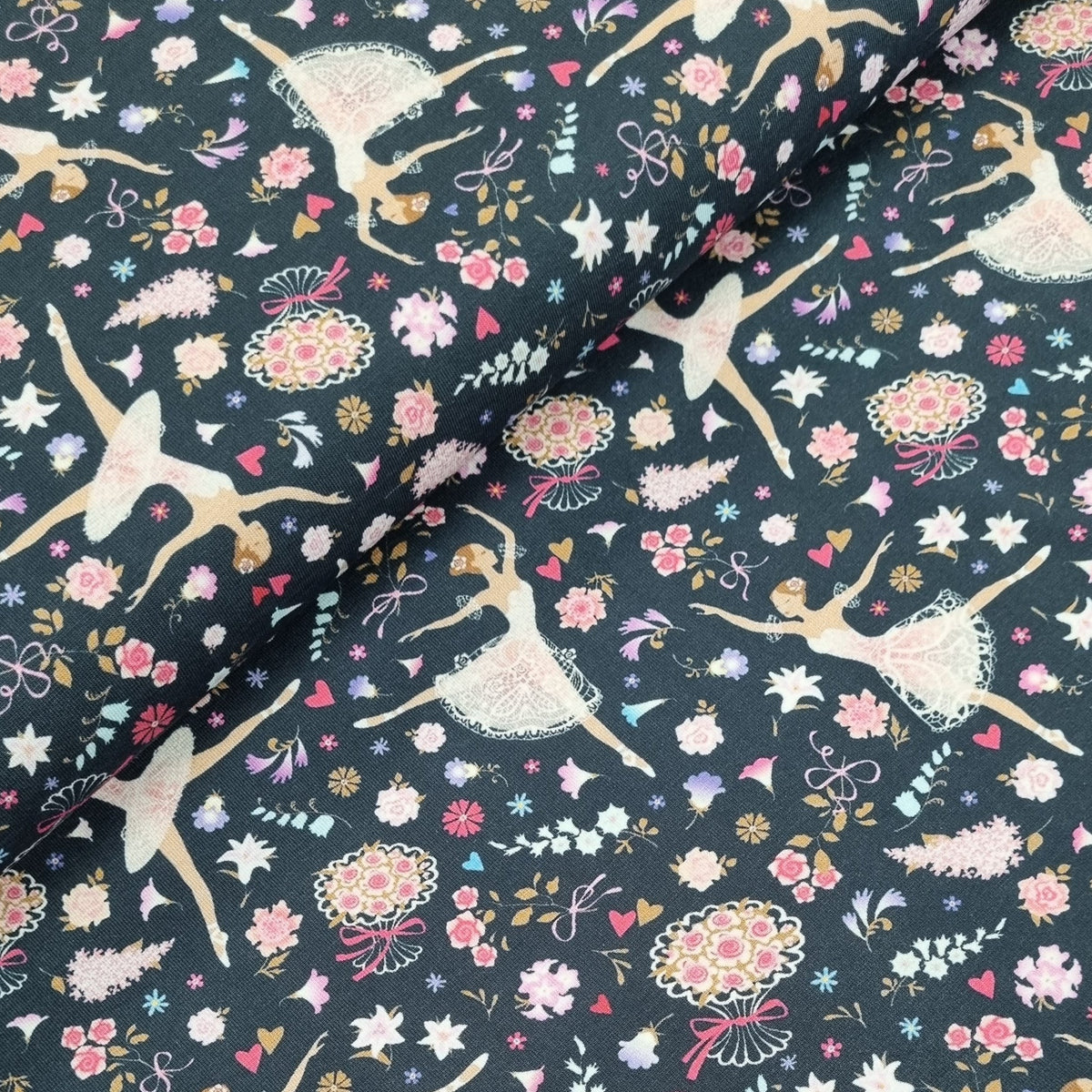 Jersey Stoff Ballerina Tänzerin