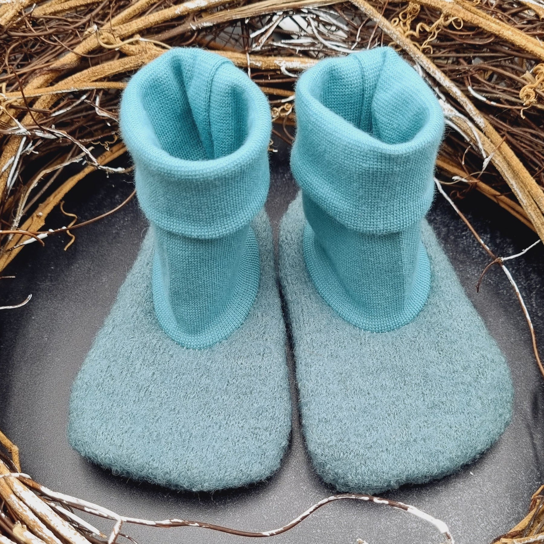 Wollwalk Schurwolle Kinderschuhe