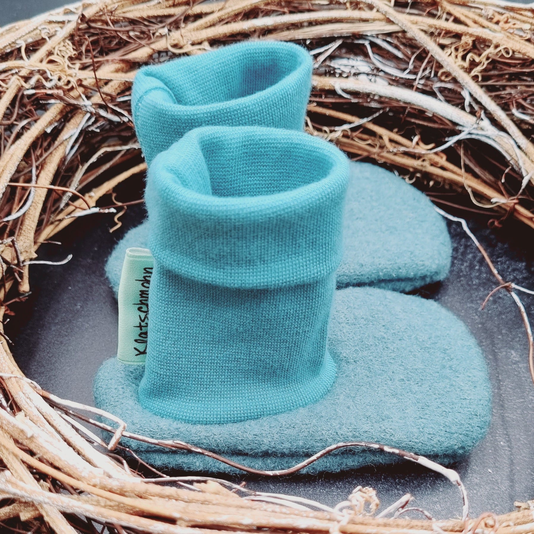 Babypuschen mint