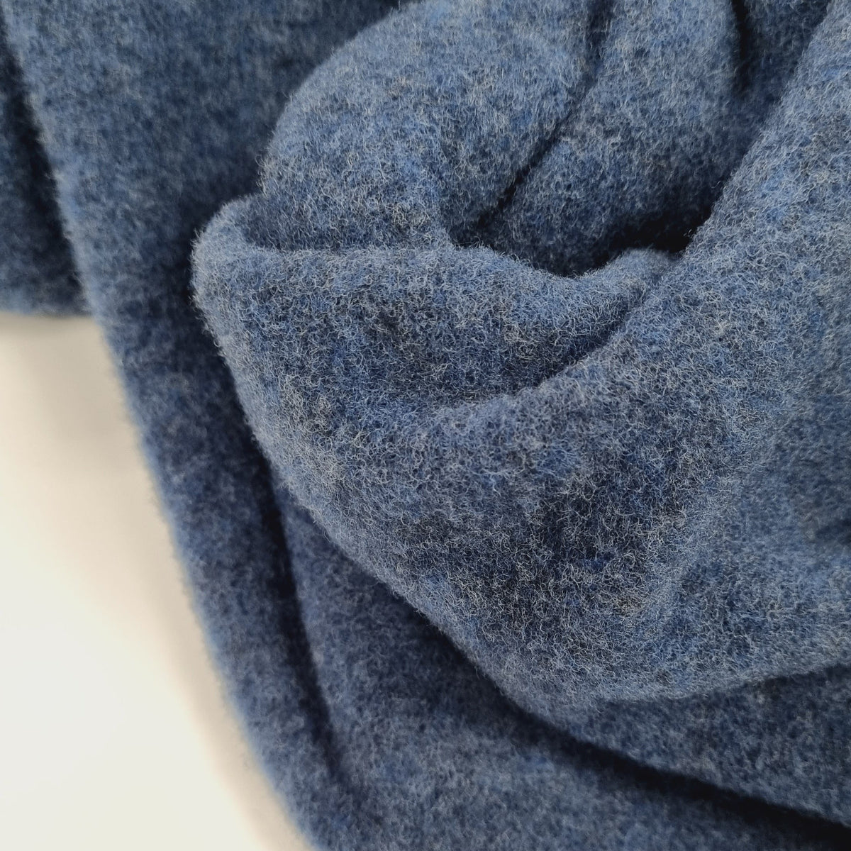 Albstoffe Wollfleece blau