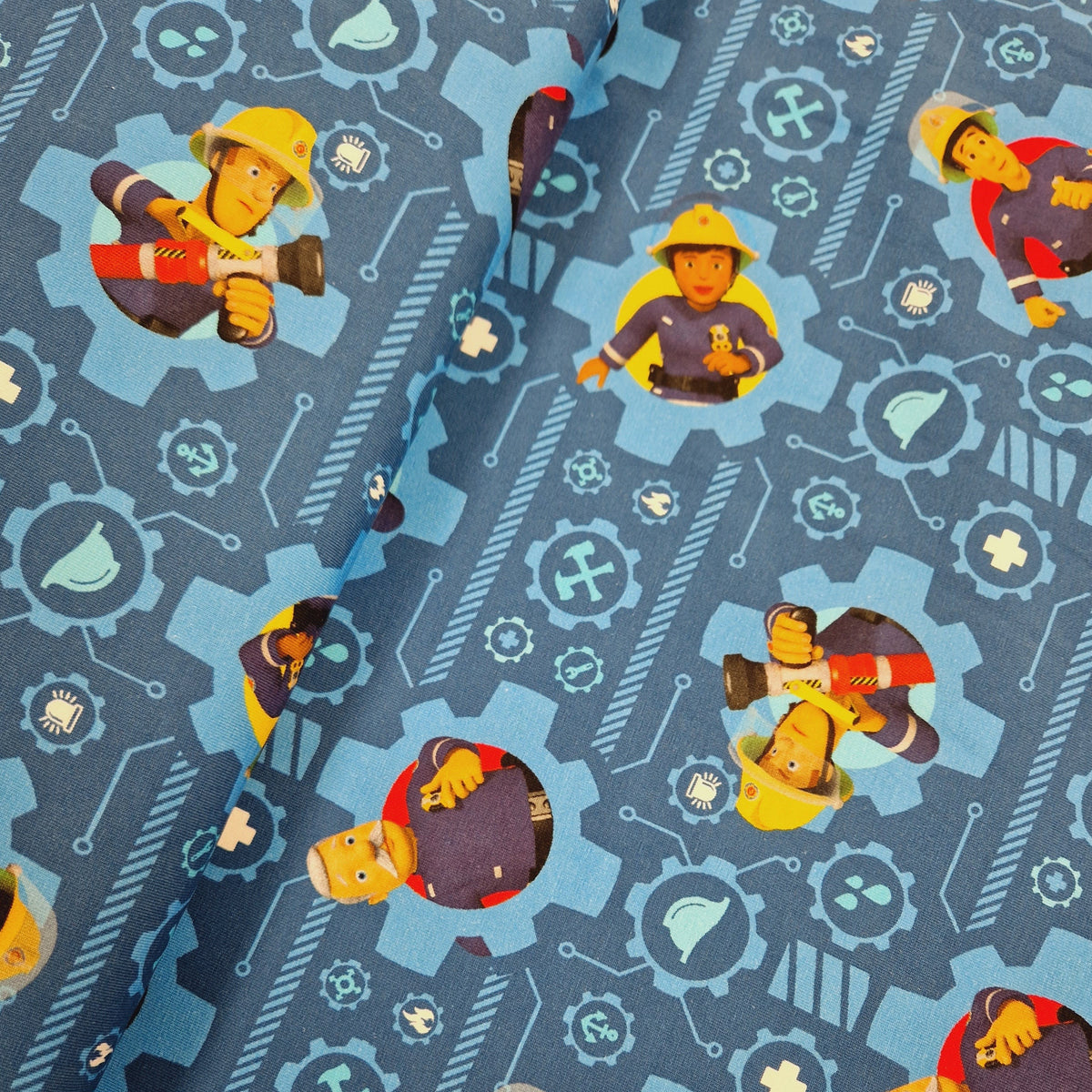 Stoff Jersey Feuerwehrmann Sam