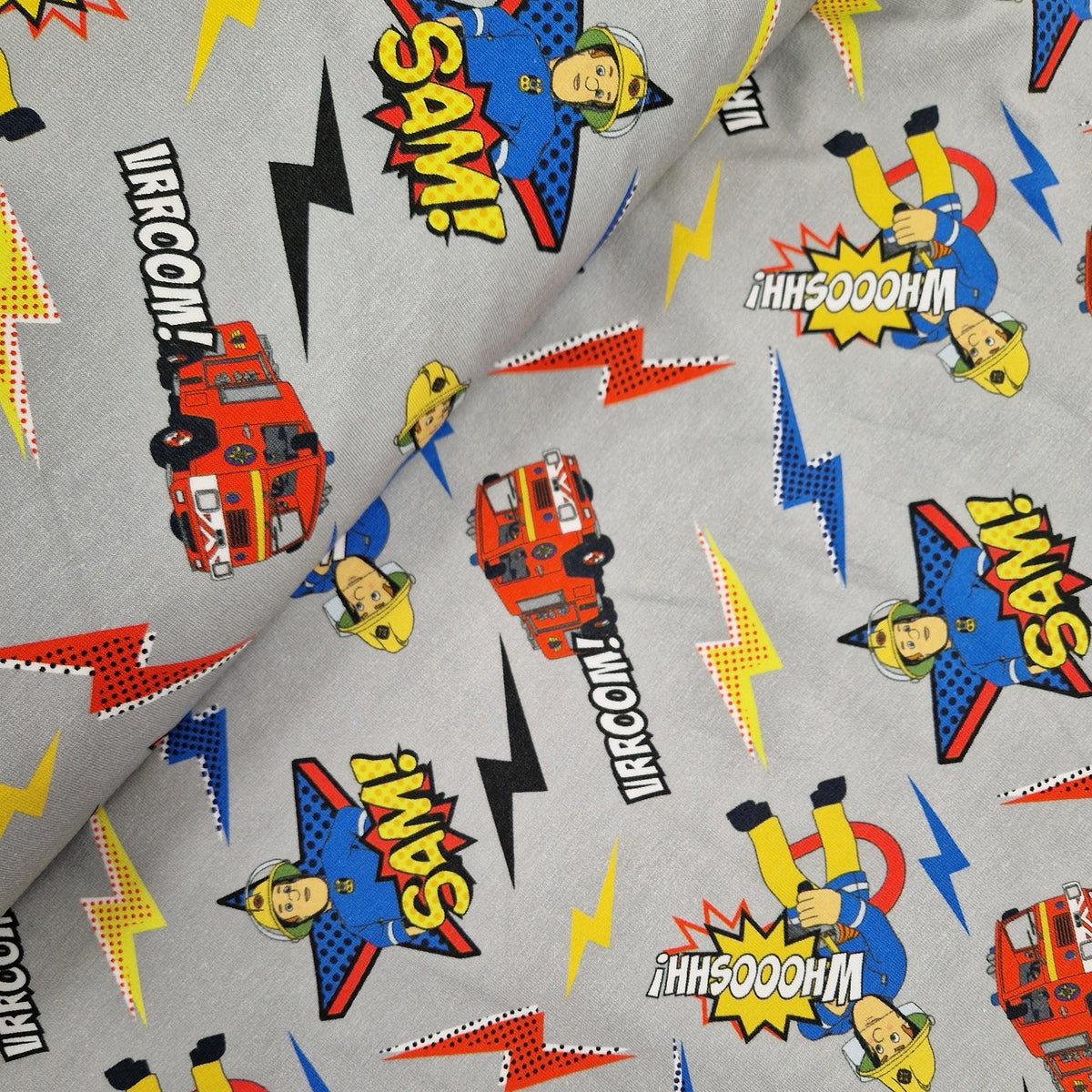 Stoff Jersey Feuerwehrmann Sam