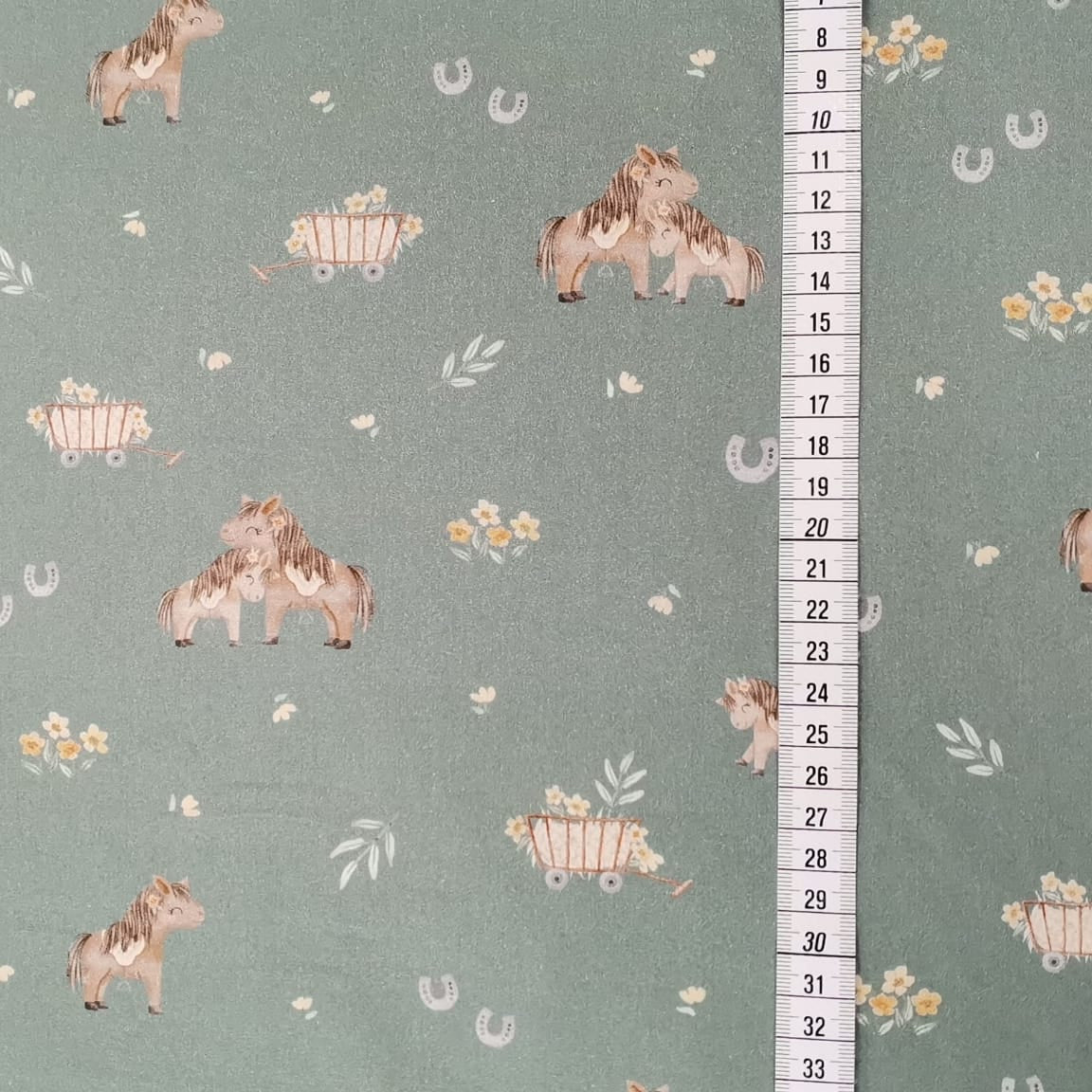 Baumwolle Stoff Pferd Fohlen