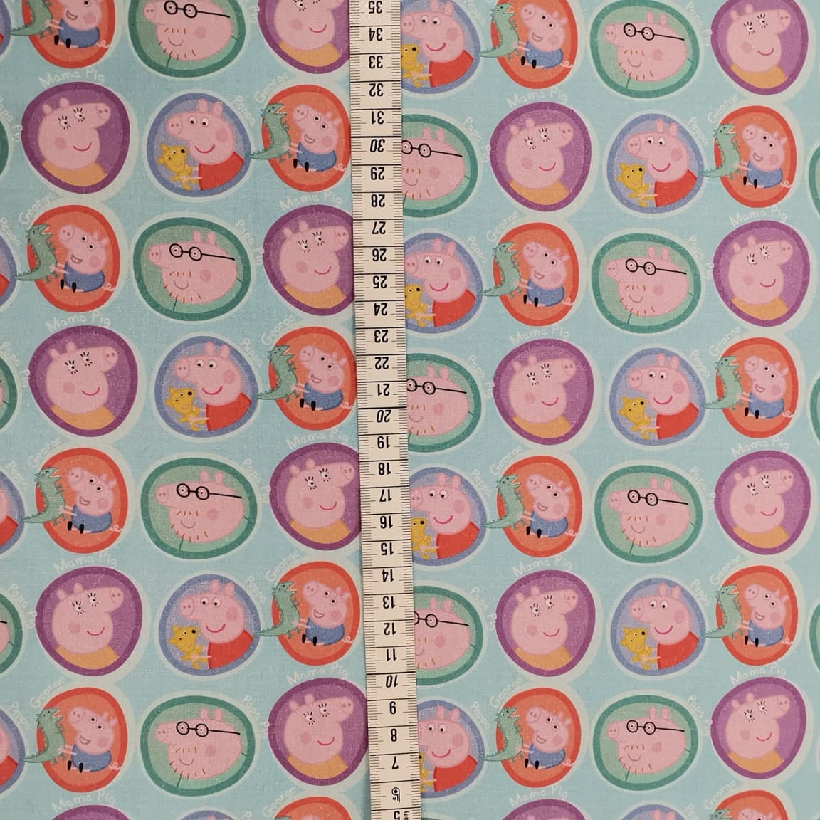 Stoff Baumwolle Peppa Wutz