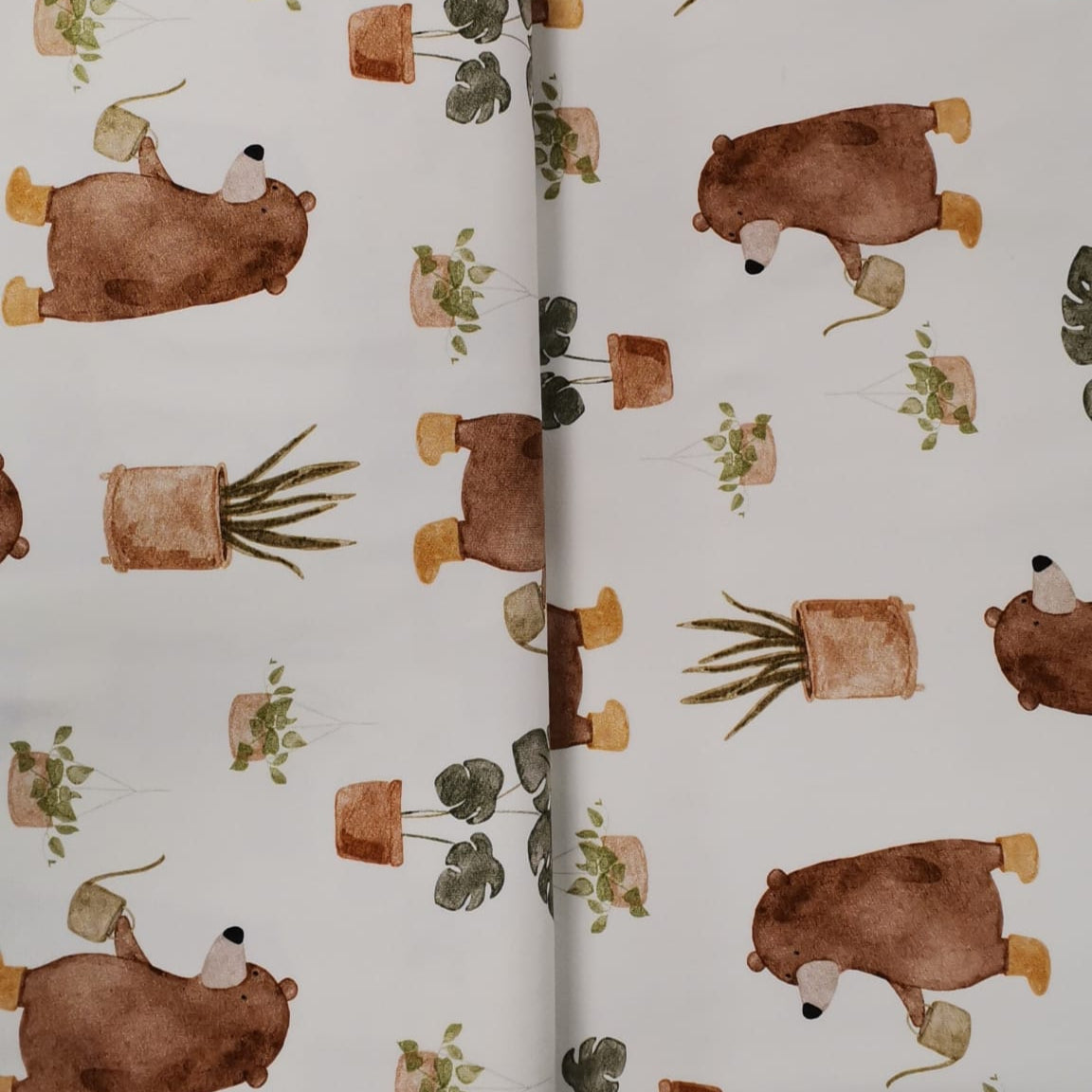 Jersey Bär Blumen Gießkanne