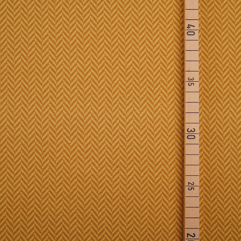 BIO-Jacquard-Jersey, Fischgrät, Stoffonkel, mais