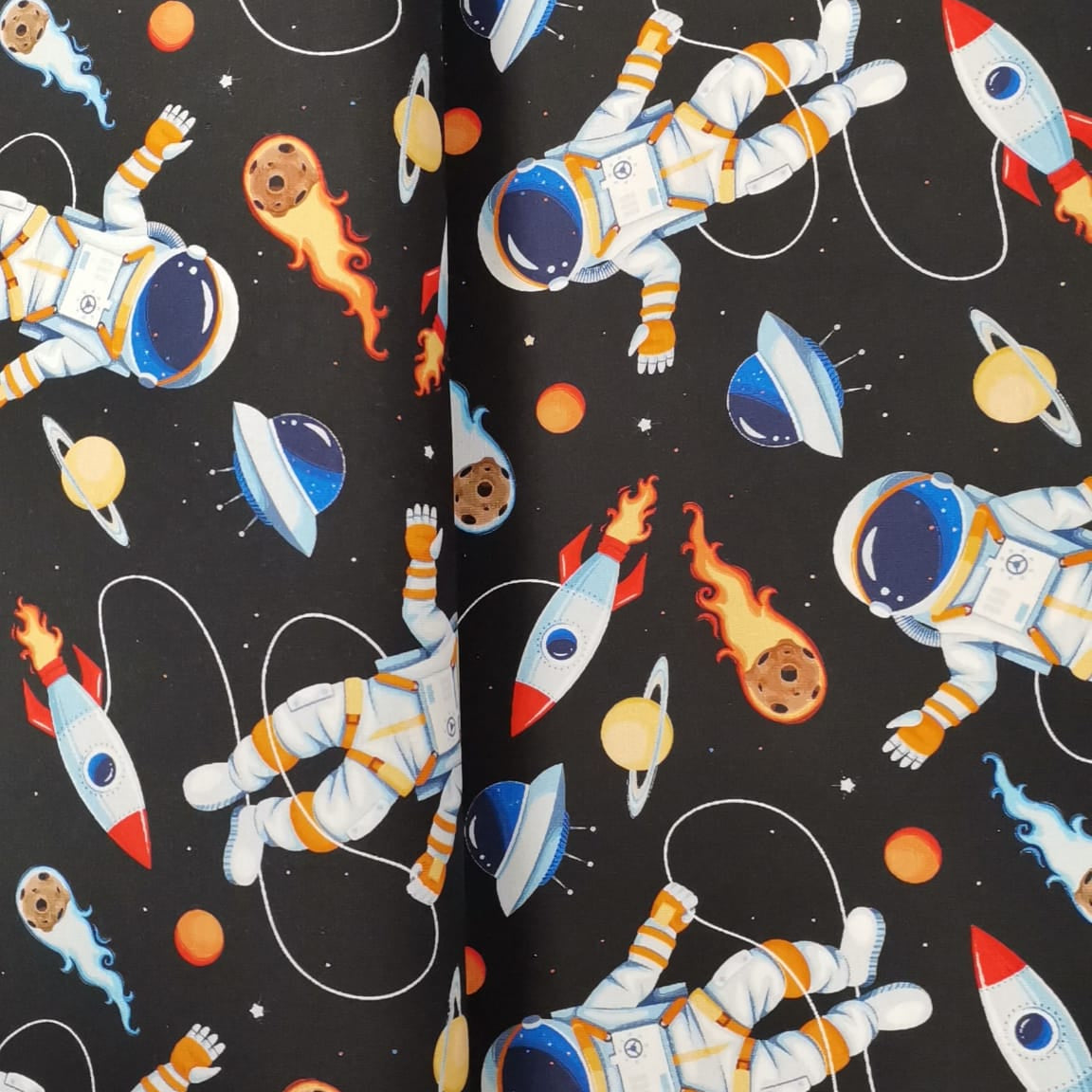 Jersey Astronaut Weltall Stoff