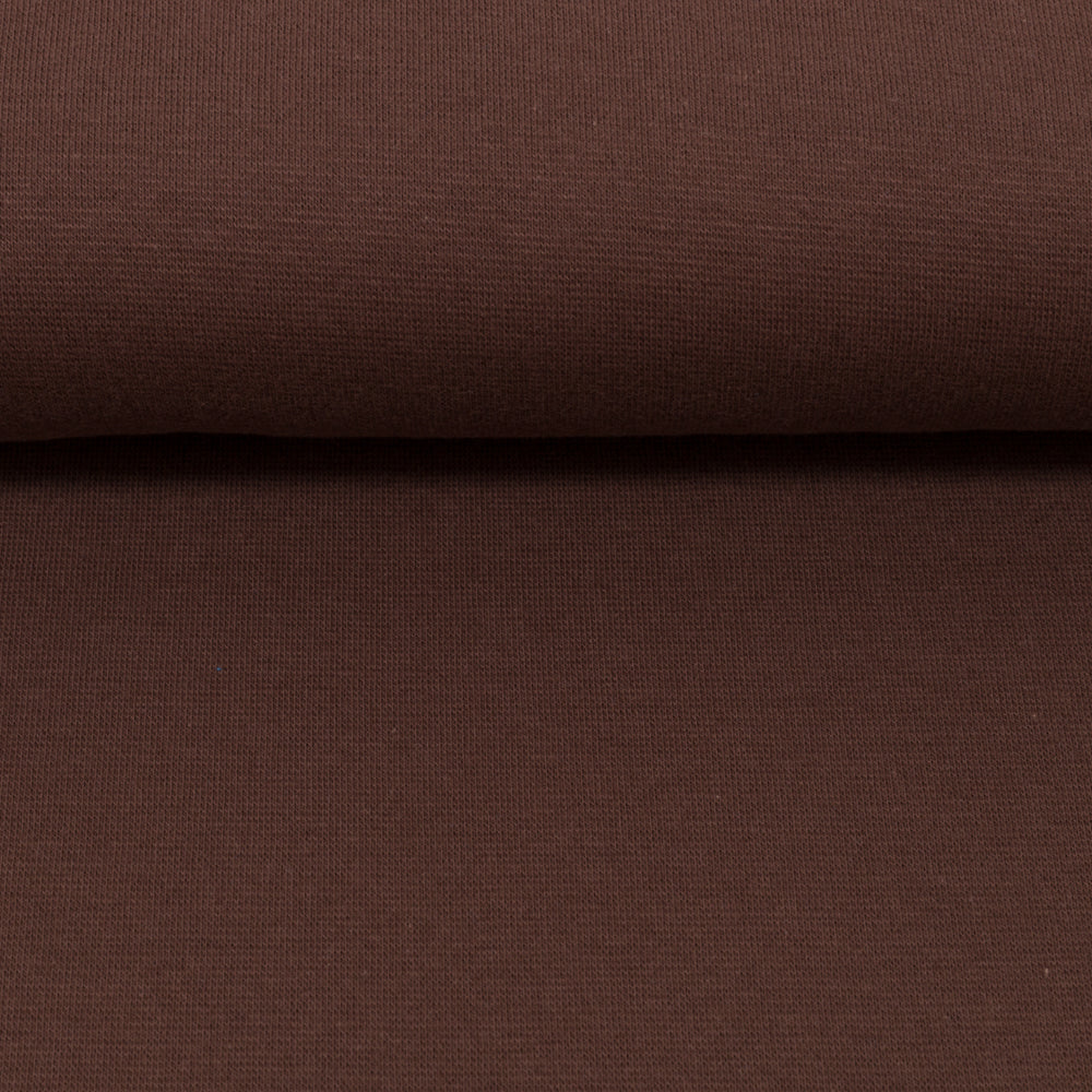 Bündchen, Swafing, 100cm Schlauch, uni, dunkelbraun