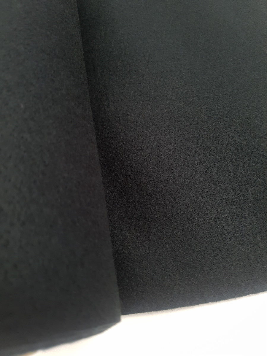 Filz, schwarz, 1-2mm dick