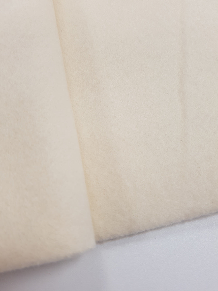 Filz, creme/vanille, 1-2mm dick