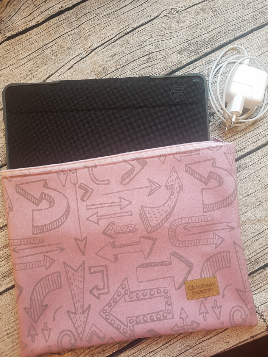 DIY-Material-Set, Softshell-Hülle iPad 10.2, Reflektor-Pfeile