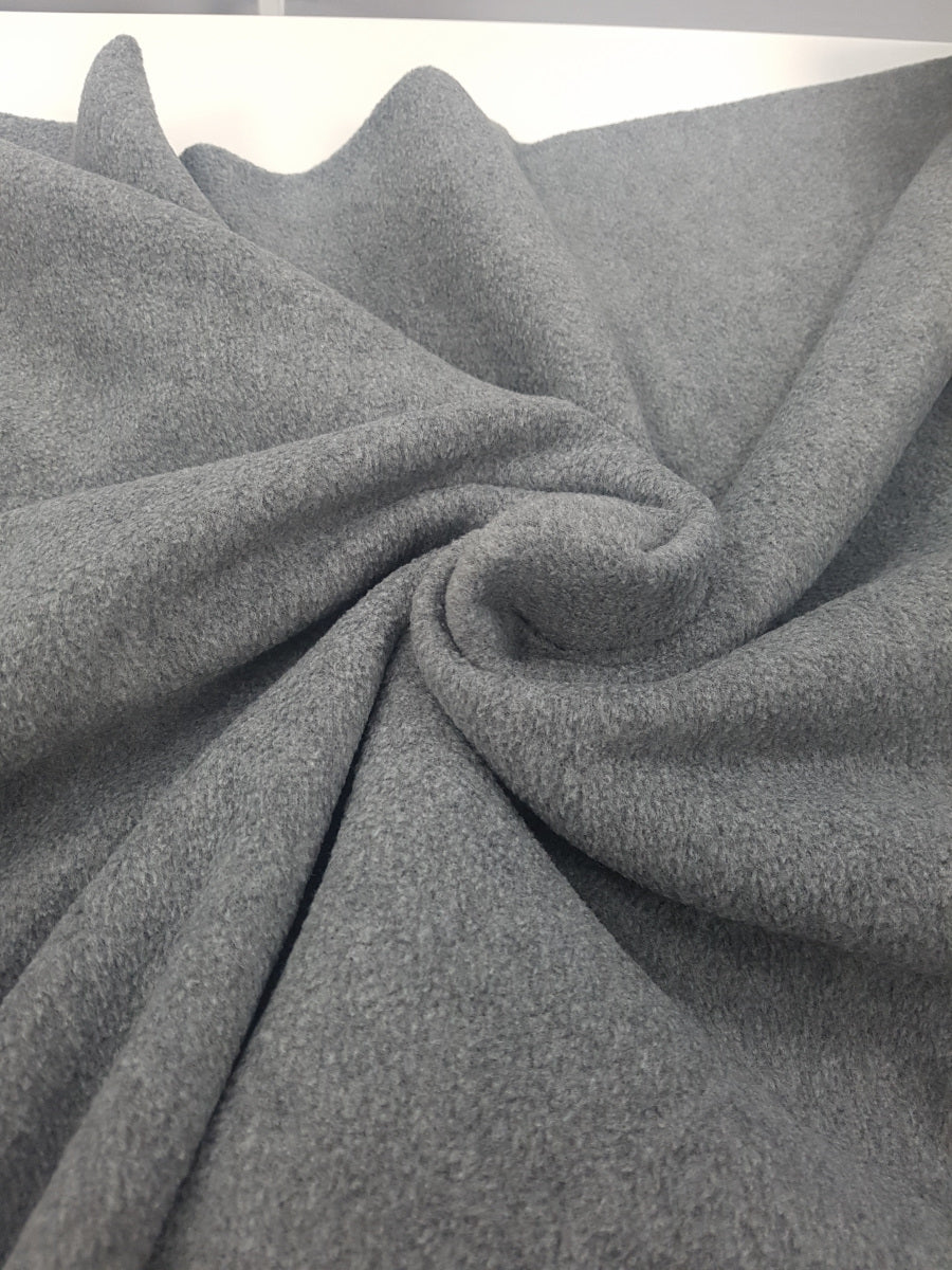 Polarfleece antipilling, dkl.grau meliert