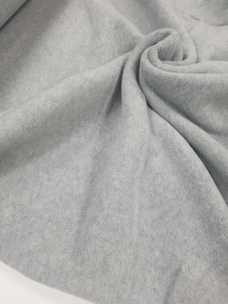 Polarfleece antipilling, hellgrau meliert