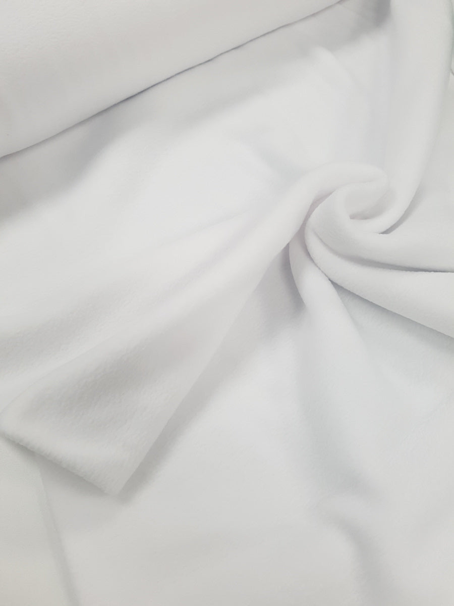 Polarfleece antipilling, weiß