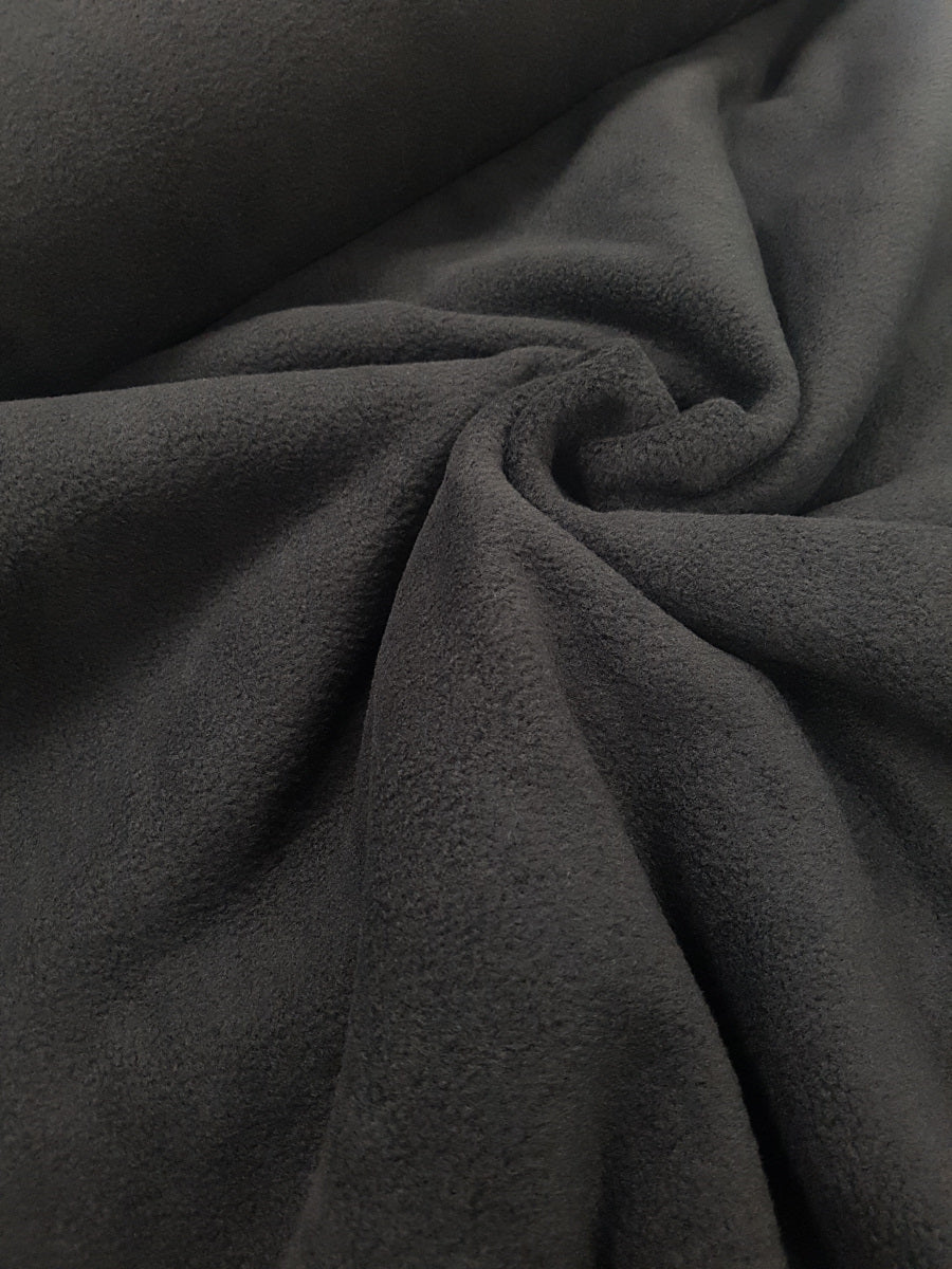 Polarfleece antipilling, schwarz