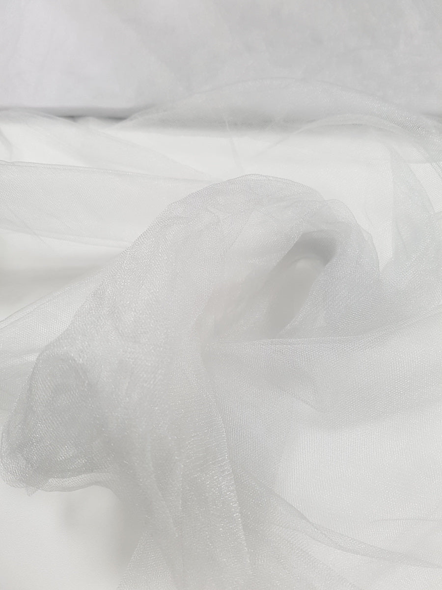 Soft-Tüll, silber mit Schimmer