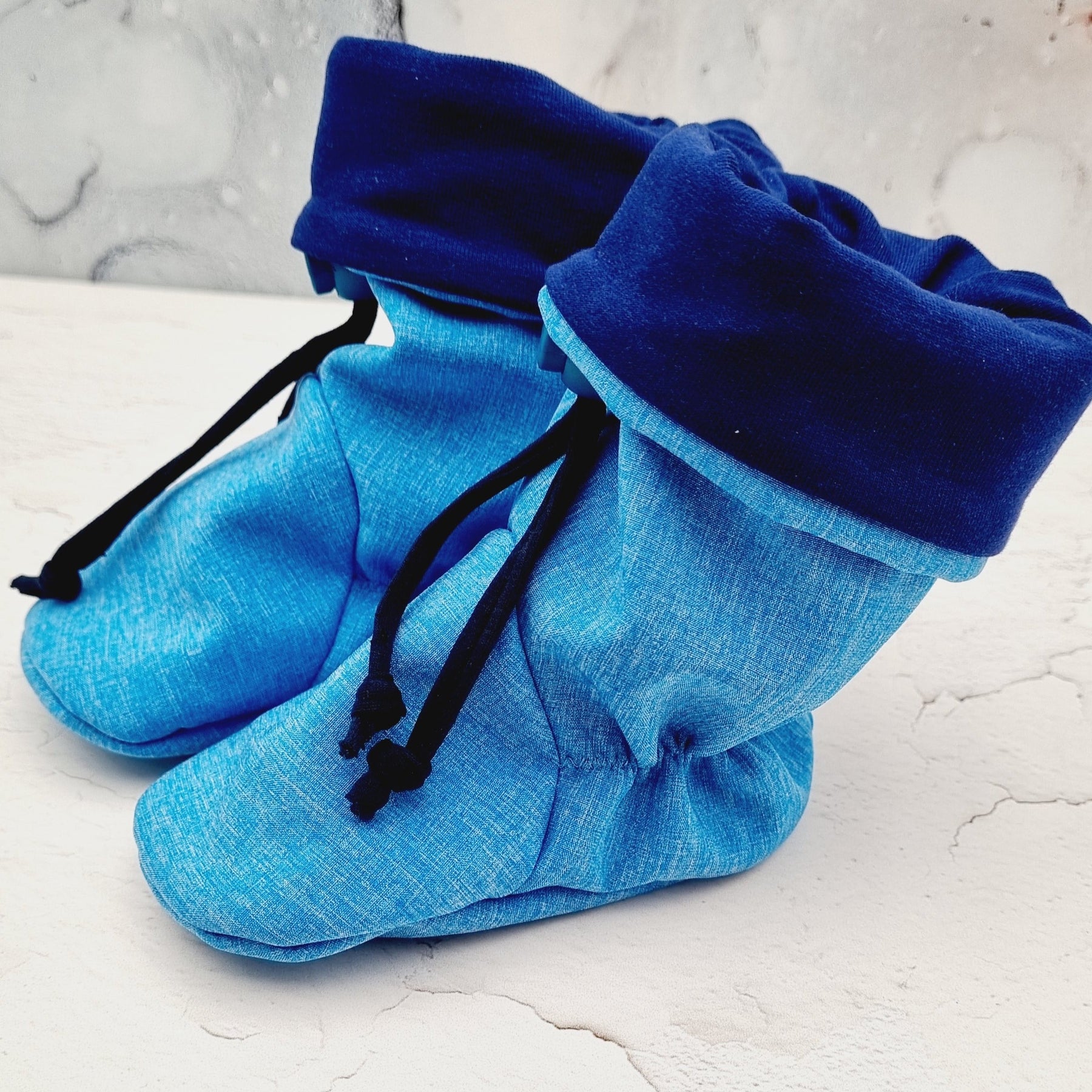 Gefütterte Babystiefelette Blau