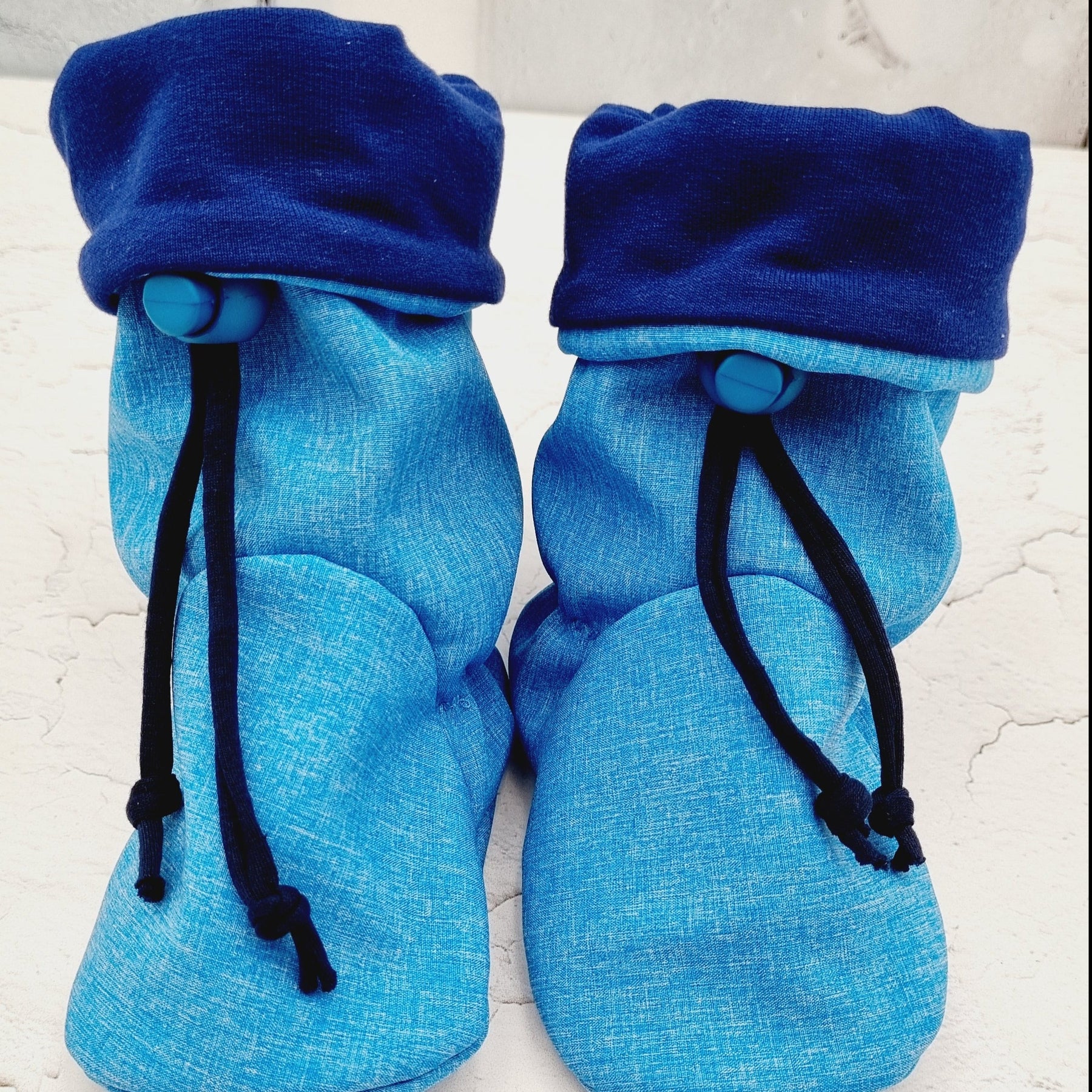 Gefütterte Babystiefelette Blau