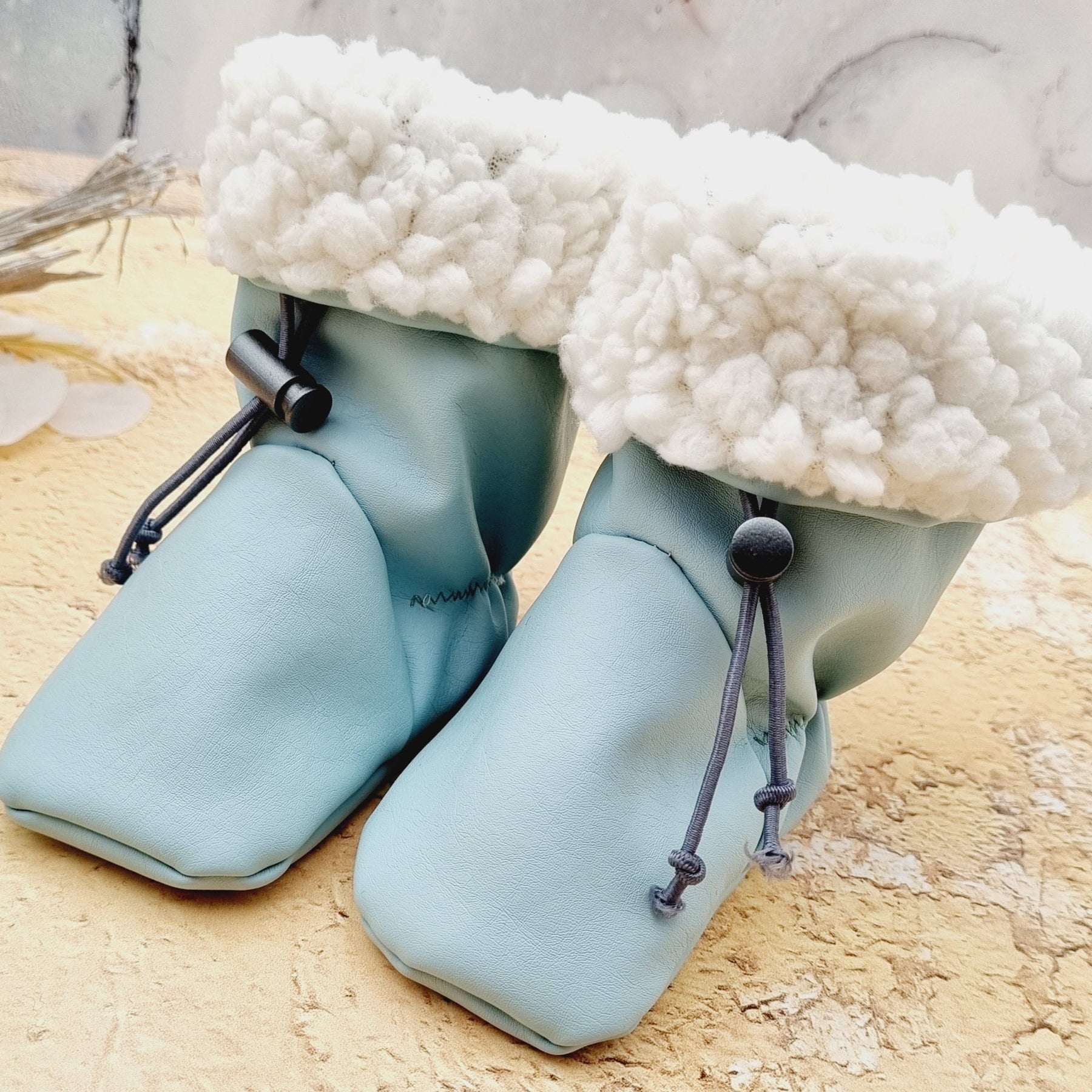 Gefütterte Babystiefel Kunstleder