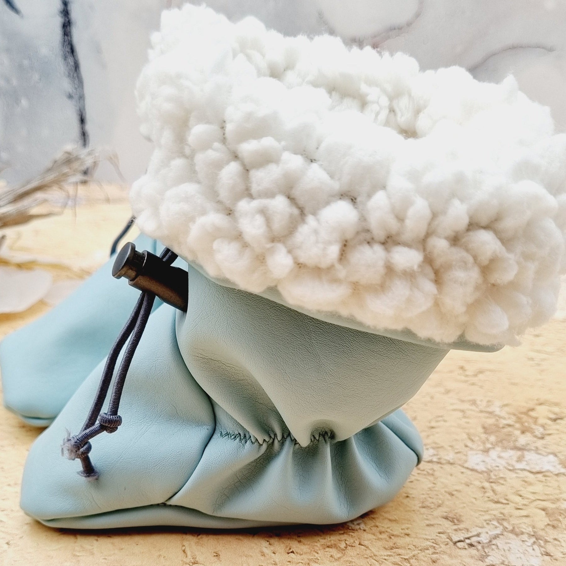 Gefütterte Babystiefel Kunstleder