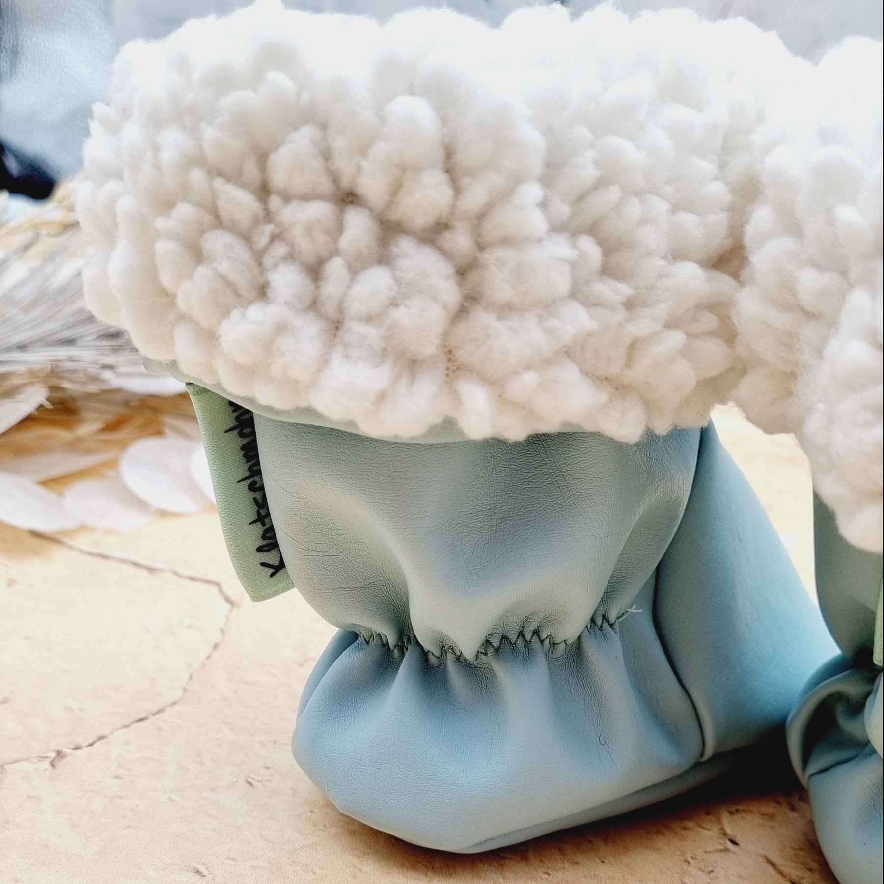 Gefütterte Babystiefel Kunstleder