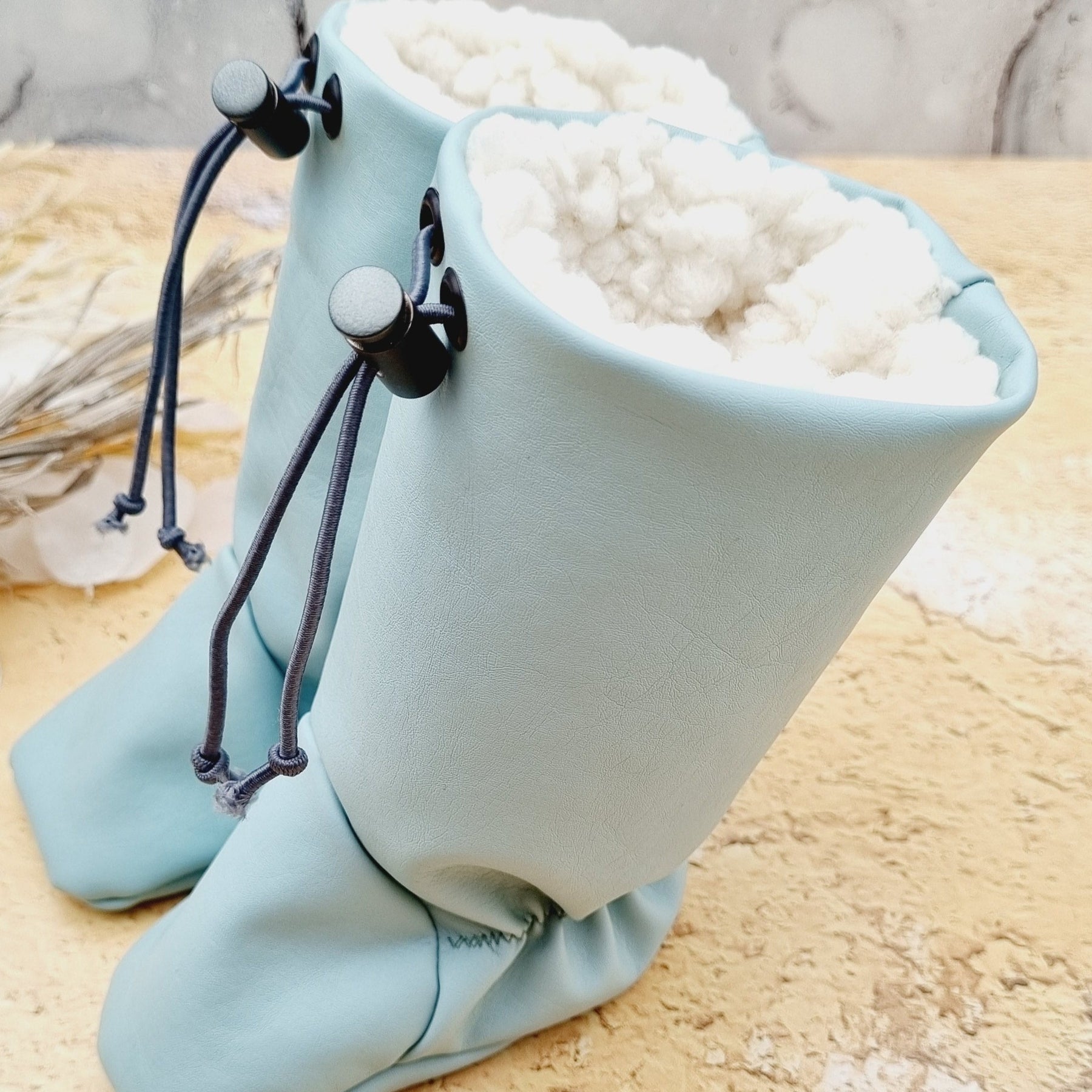 Gefütterte Babystiefel Kunstleder