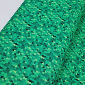 Pixel Stoff grün, Gamer, Mindcraft