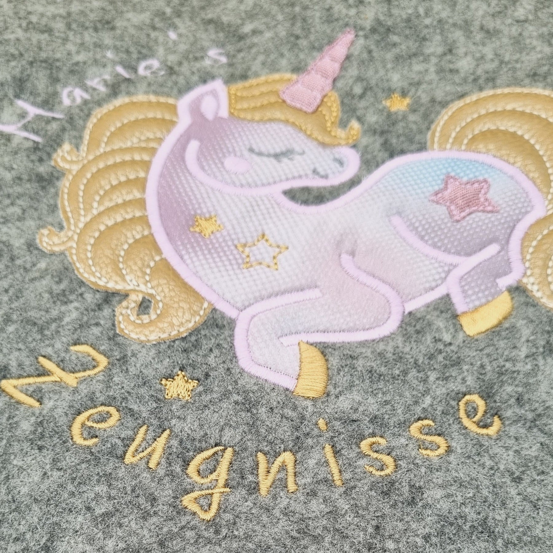 Zeugnismappe Einhorn