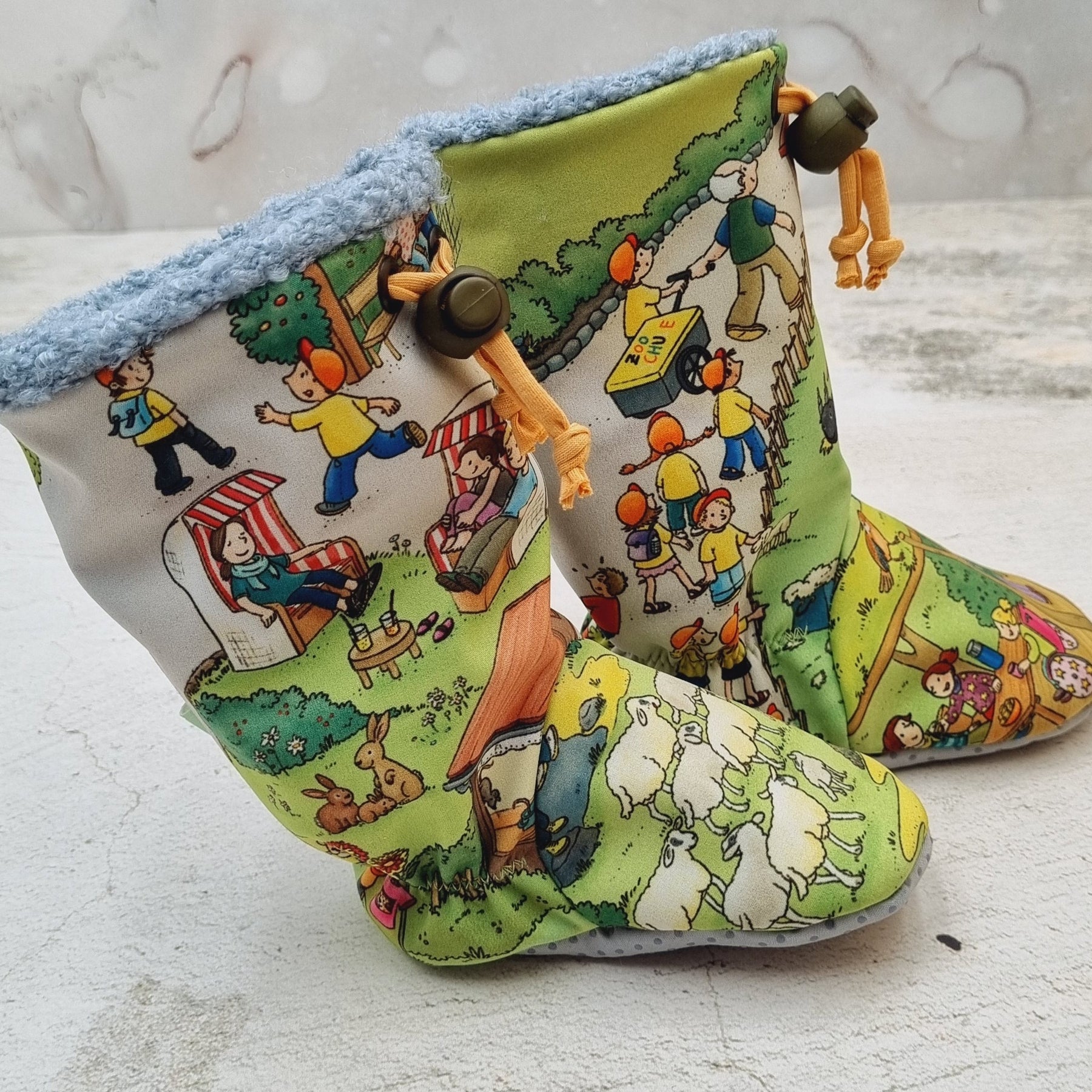 Gefütterte Softshell-Stiefel Wimmelbuch
