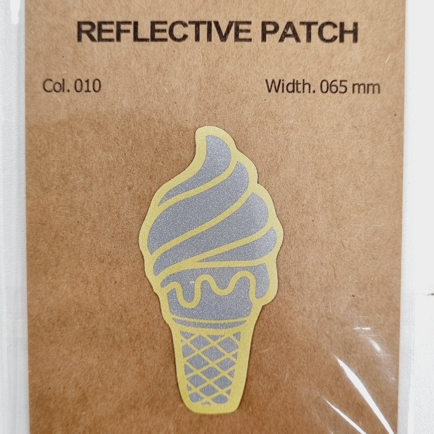 Reflektor Aufbügelpatch Eis