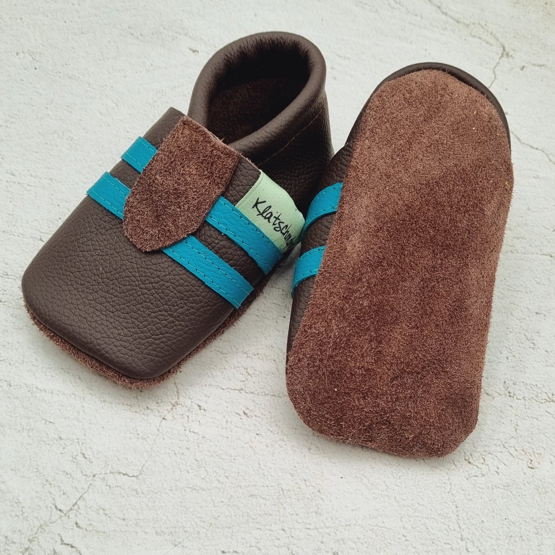 Lederpuschen Rehbraun Sportlook