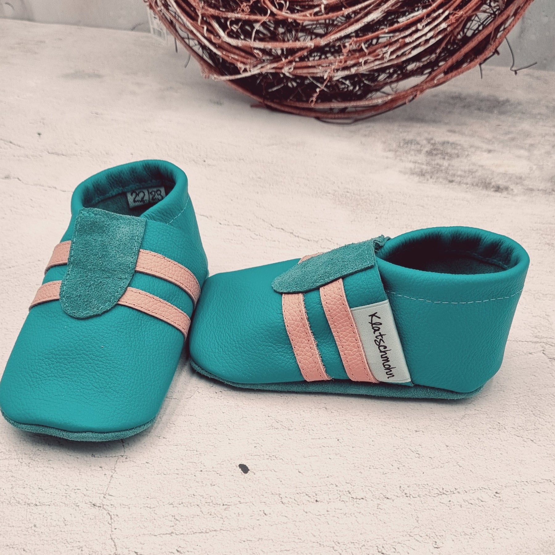 Lederpuschen Aqua Sportlook