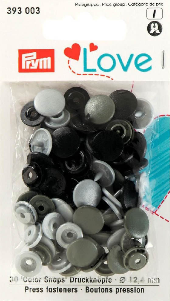 Prym Love 30 Druckknöpfe Color KST grün