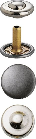 Prym 24 Nieten MS 9 mm silberfarbig/alteisen