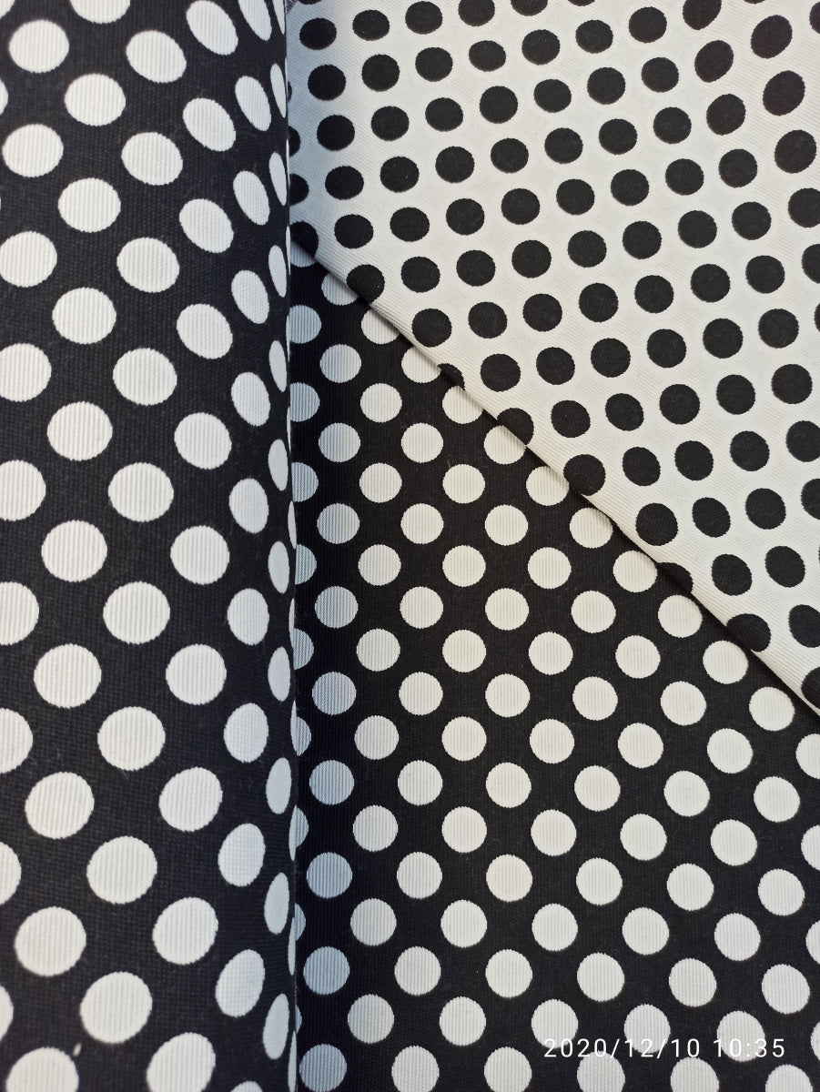 Canvas, Punkte s/w, doubleface