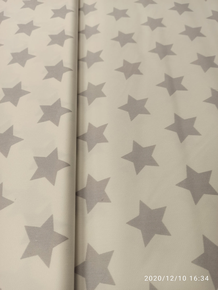 Canvas, Sterne, weiß-grau