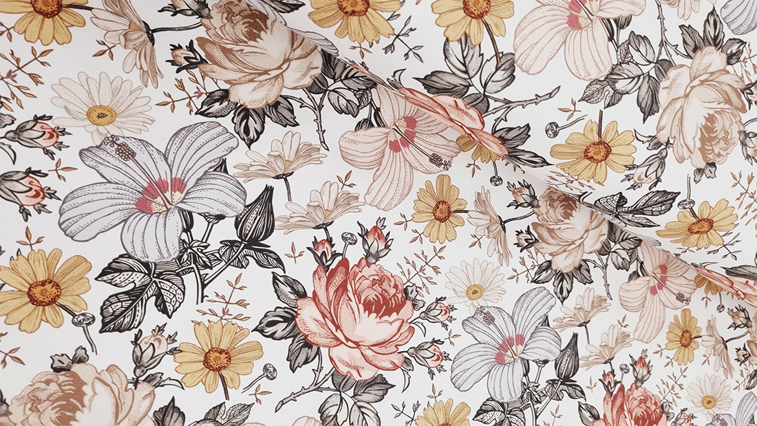 French Terry Sommersweat in Nostalgie/Vintage Look / altrosa beige