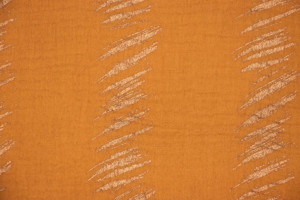 Krinkelmusselin mit Hot Foil Veredelung senf