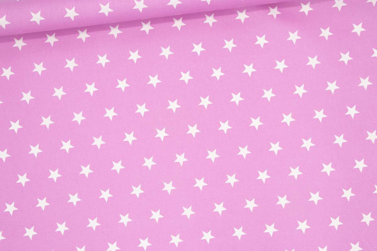 Wachstuch Rosa mit Sternen