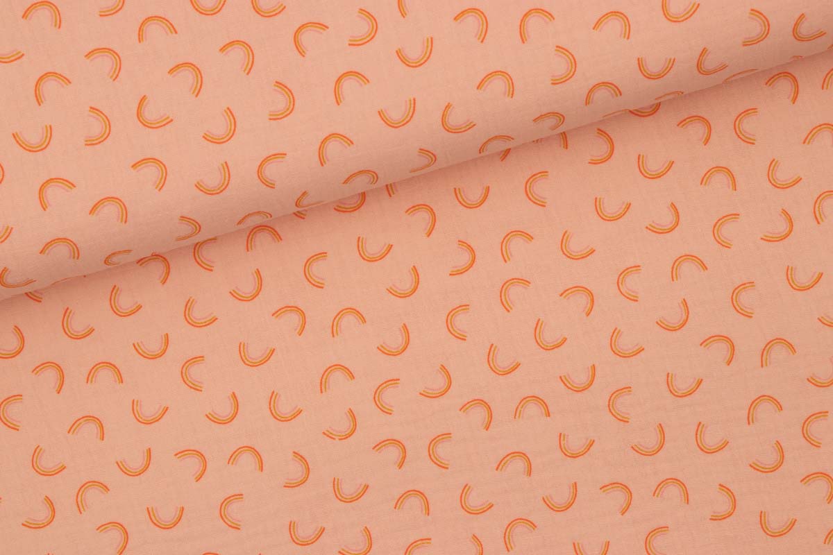 Musselin mit kleinen Regenbogen