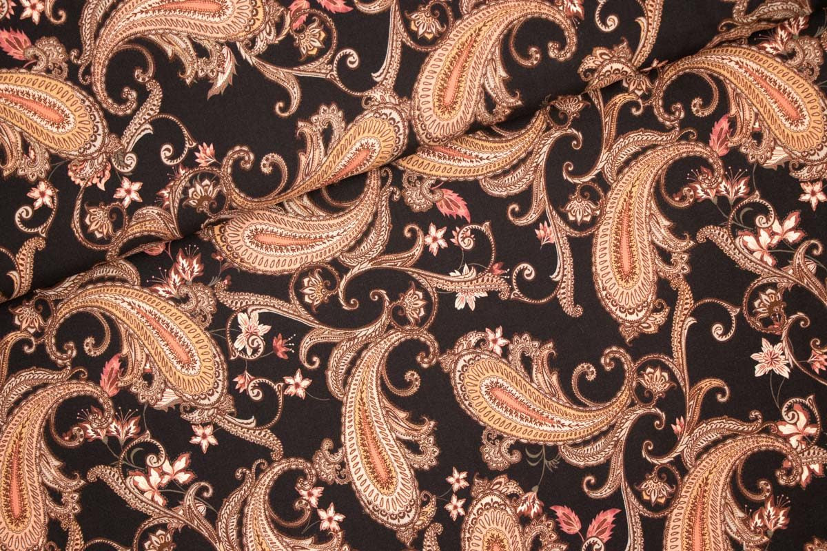 Viskose Paisley Ornamente OEKO-TEX, HILCO