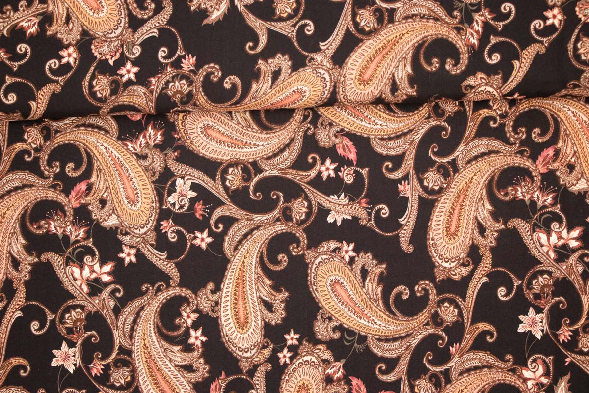 Viskose Paisley Ornamente OEKO-TEX, HILCO