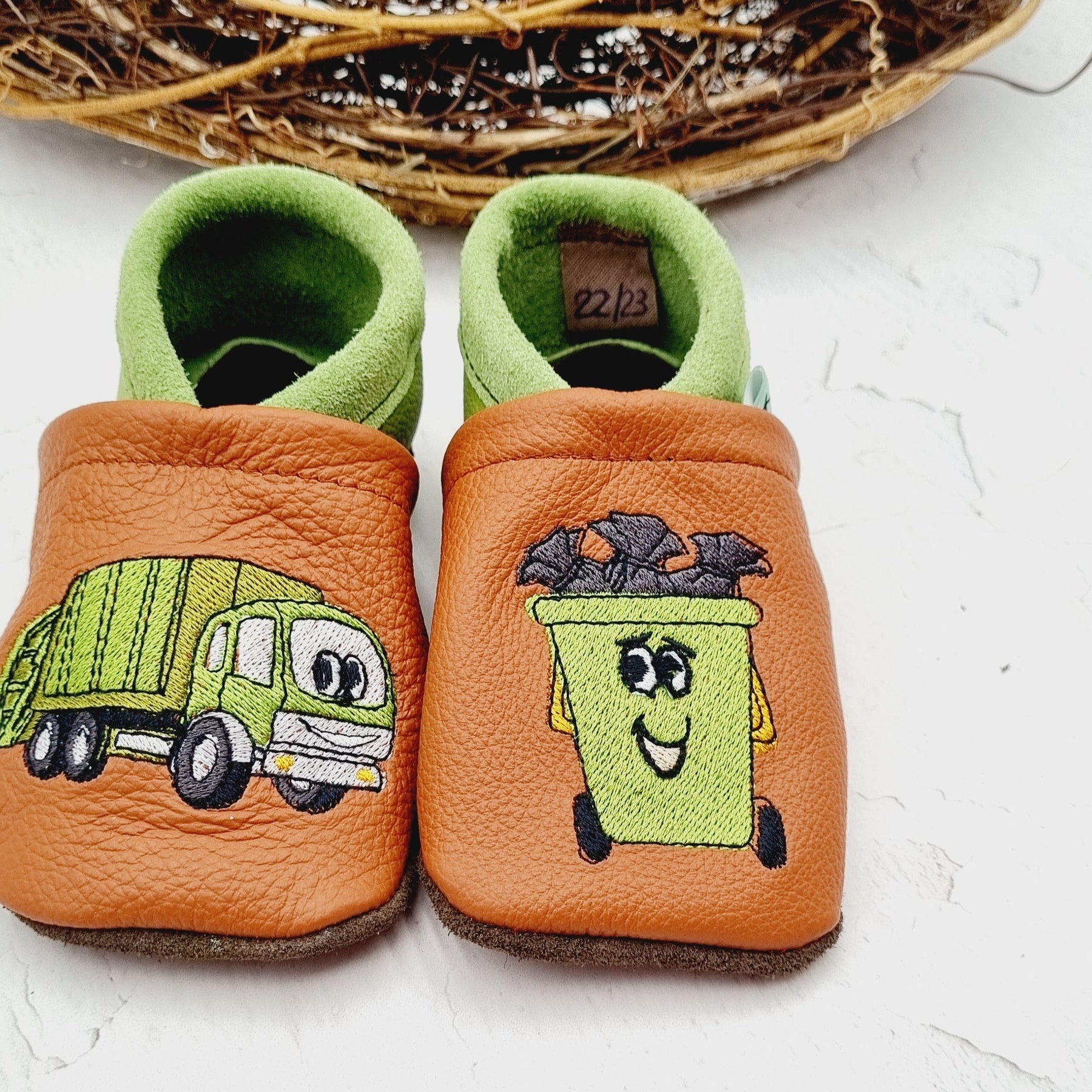 Hausschuhe Lederpuschen 22 HANS NATUR Baby Und Kinder Hausschuhe