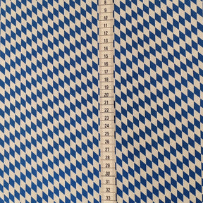 Stoff Oktoberfest blau weiß