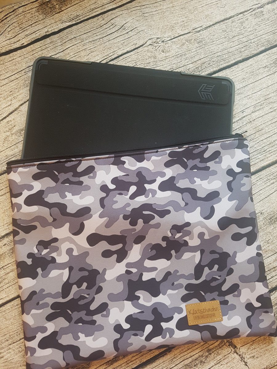 DIY-Material-Set, Softshell-Hülle iPad 10.2, Camouflage