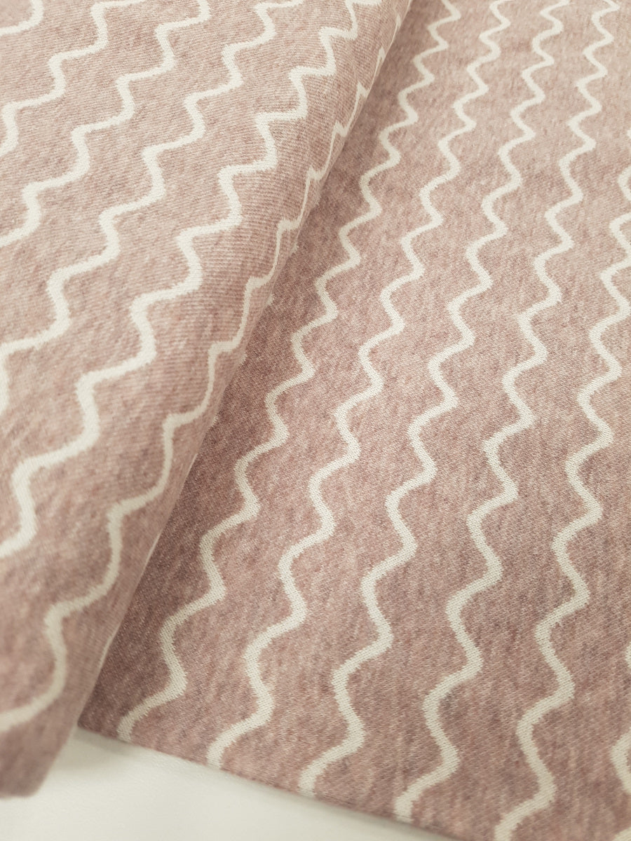 Jacquard-Jersey, Swafing, hell-altrosa