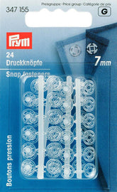 Prym 24 Annäh-Druckknöpfe KST 7 mm transparent