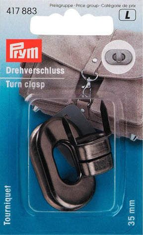 Prym 35mm Drehverschluss für Taschen altsilber