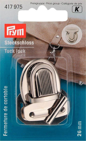 Prym Steckschloss 26 mm silberfarbig