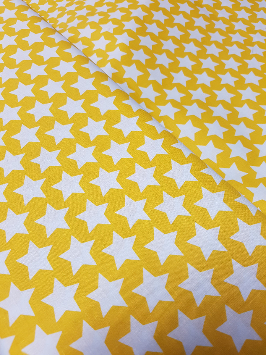 Baumwolle Sterne, gelb